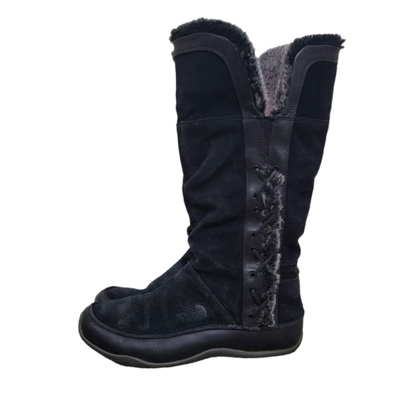 The North Face Black Jozie Faux Fur Lined Winter Boots Size 10 - Picture 2 of 10